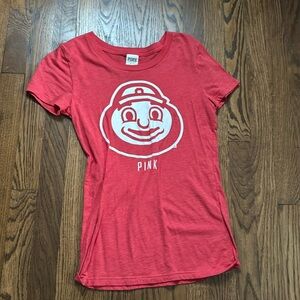 PINK Victorias Secret Ohio State Tee- size small